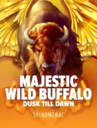 majestic wild buffalo dusk till dawn slot logo